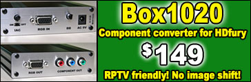 Component converter for the HDfury. Add HDMI to your component input TV!