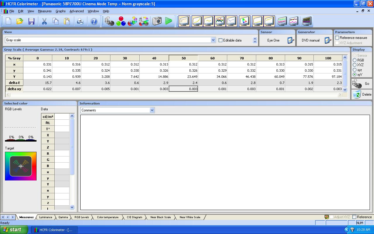 Panasonci TH58PZ700U Stand Mode Warm Setting Grayscale.jpg